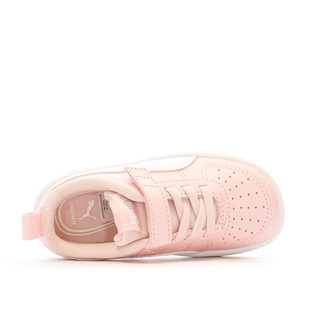Baskets Rose/Blanche Fille Puma Rickie