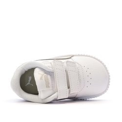 Baskets Blanches/Beiges Fille Puma Carina 2.0