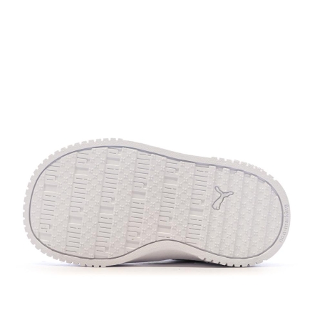 Baskets Blanches/Beiges Fille Puma Carina 2.0