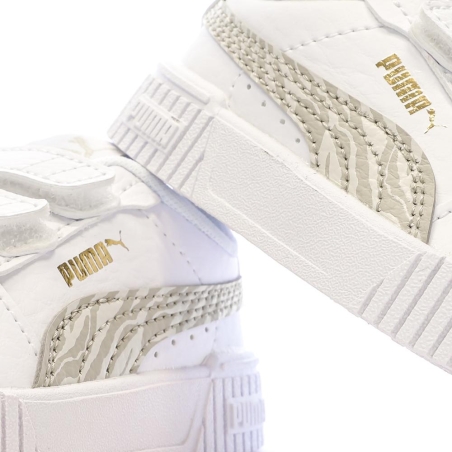 Baskets Blanches/Beiges Fille Puma Carina 2.0