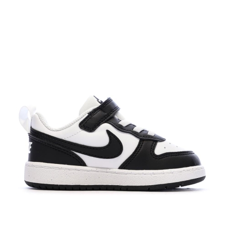 Baskets Noir/Blanc Enfant Nike Court Borough Low Recraf