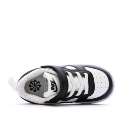 Baskets Noir/Blanc Enfant Nike Court Borough Low Recraf