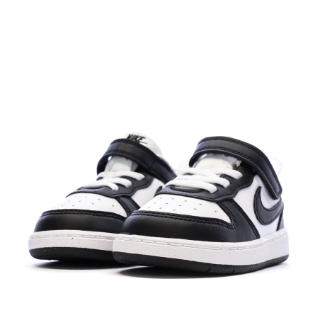 Baskets Noir/Blanc Enfant Nike Court Borough Low Recraf