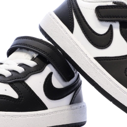 Baskets Noir/Blanc Enfant Nike Court Borough Low Recraf