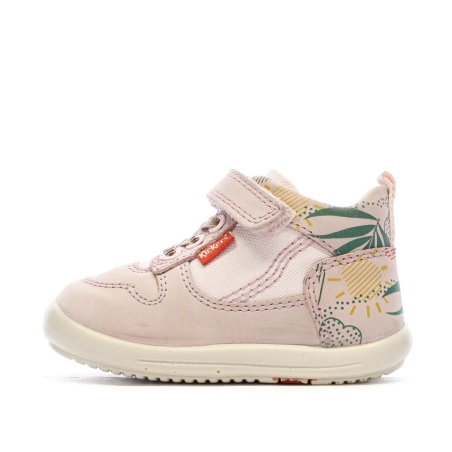 Baskets Hautes Rose Fille Kickers Bottillon