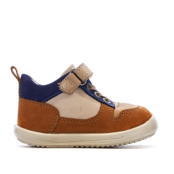 Baskets Hautes Marron/Beige Garçon Kickers Bottillon
