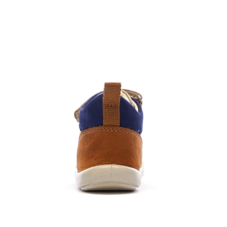 Baskets Hautes Marron/Beige Garçon Kickers Bottillon