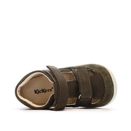 Sandales Kaki Garçon Kickers Salome