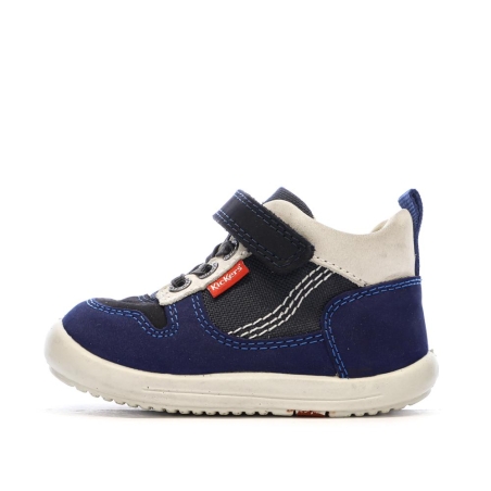 Baskets Hautes Marine Garçon Kickers Bottillon