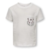 T-Shirt Blanc Fille Kids Only Kmgpolli