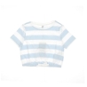 T-shirt Blanc/Bleu Fille Kids Only Knot Stripe