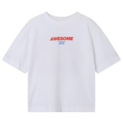 T-shirt Blanc Garçon Name it Jopo