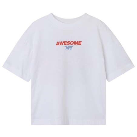 T-shirt Blanc Garçon Name it Jopo