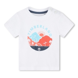 T-Shirt Blanc Bébé Timberland T60102
