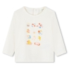 T-shirt Ecru Bébé Fille Carrément Beau Y30218