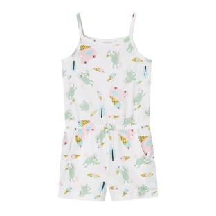 Combishort Blanche à Motifs Fille Name it Vigga