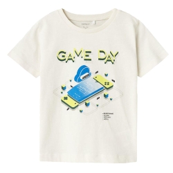 T-shirt Blanc/Bleu Garçon Name it Berte