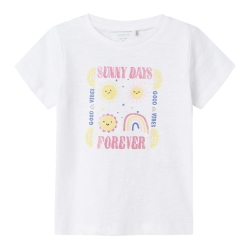 T-shirt Blanc Fille Name It Jeanette
