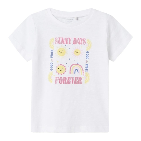 T-shirt Blanc Fille Name It Jeanette
