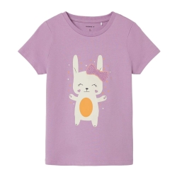 T-shirt Violet Fille Name it Hilde
