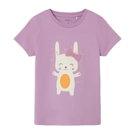 T-shirt Violet Fille Name it Hilde