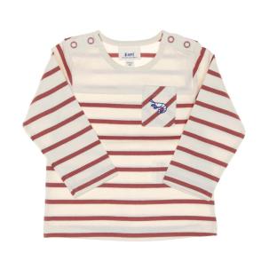 T-shirt Rose à Rayures Fille EOM Elorisa