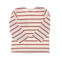 T-shirt Rose à Rayures Fille EOM Elorisa