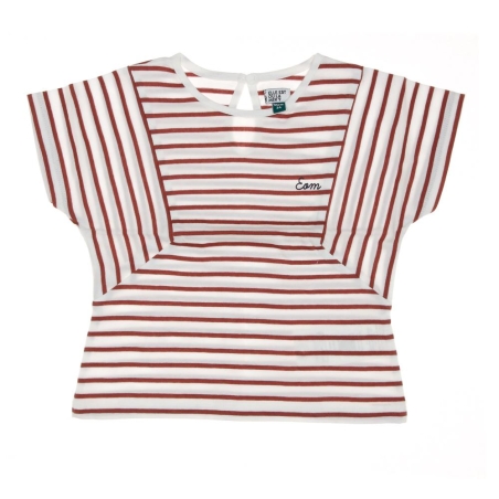 T-Shirt Blanc/Rose Fille EOM Tuner