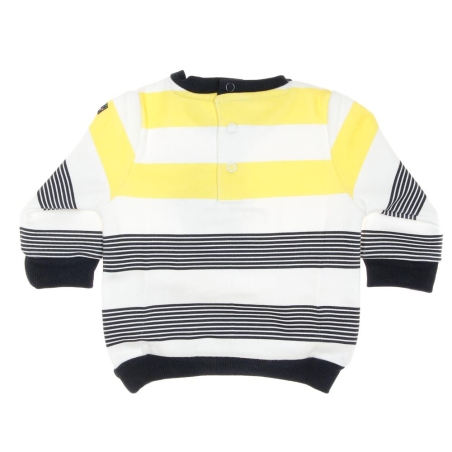 Sweat Jaune/Marine à Rayures Garçon EOM Sweat
