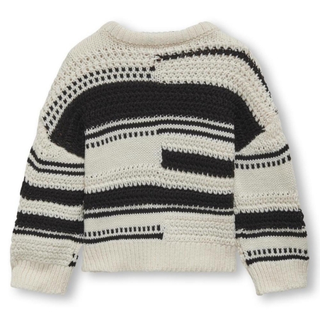 Pull Noir/Blanc Fille Kids ONLY Gsutha