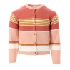 Gilet Rose à Rayures Fille EOM Ganon