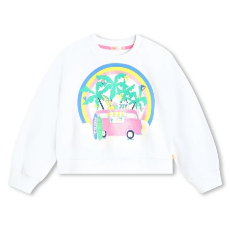 Sweat Blanc Fille Billieblush U20099