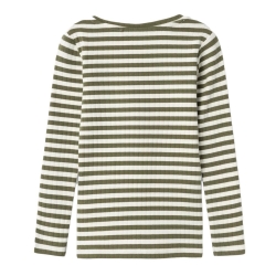 T-Shirt Manches Longues Vert/Blanc Fille Name it Fsuraja