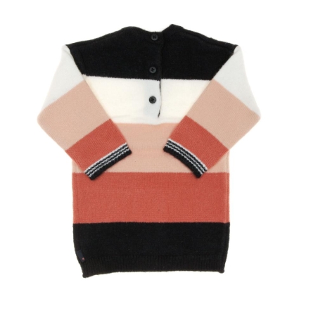 Robe Marine/Blanc/Rose Fille EOM Rajulbb