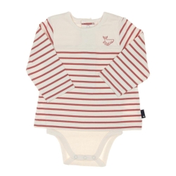 Body t-shirt Rouge/Beige Garçon EOM Vabody