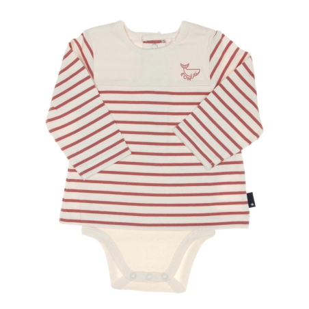 Body t-shirt Rouge/Beige Garçon EOM Vabody