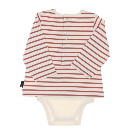 Body t-shirt Rouge/Beige Garçon EOM Vabody