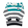 Sweat Zippé Vert/Blanc Rayure Garçon EOM Epouli
