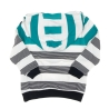 Sweat Zippé Vert/Blanc Rayure Garçon EOM Epouli