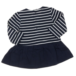 Robe Marine/Blanche Fille Elle est ou la mer Rulipe