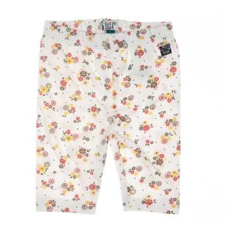 Legging Blanc à fleurs Bébé EOM Basmi
