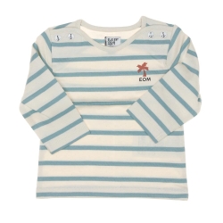 T-Shirt Blanc/Bleu Garçon EOM Eloris