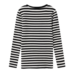 T-Shirt Manches Longues Noir/Blanc Fille Name it Fsuraja