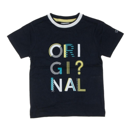 T-shirt Marine Garçon EOM Dixsou