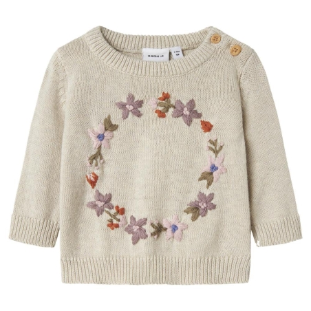 Pull Écru Fille Name it Fopair