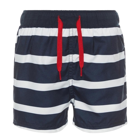 Short de bain Marine/Blanc Garçon Name it zoxi