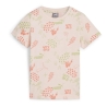 T-Shirt Rose Fille Puma Aop