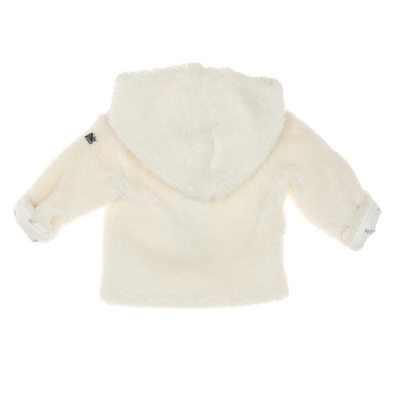 Manteau Sherpa Blanc Doux Fille EOM Ematurino