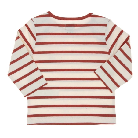 T-shirt Rose à rayures Enfant EOM Loris