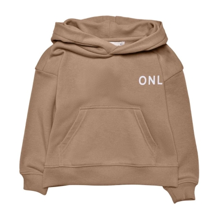 Sweat à Capuche Marron Fille KIDS ONLY Small Logo